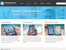 Tablet Screenshot of iphonetransferrecovery.com